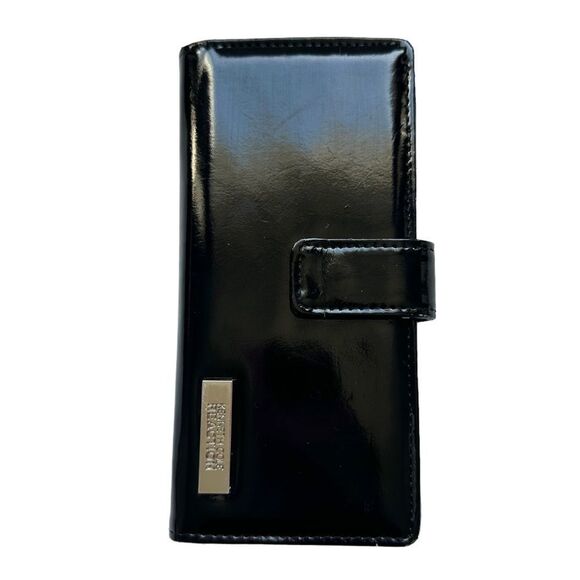 🔃Kenneth Cole Reaction Black Faux Leather Wallet - Picture 1 of 11
